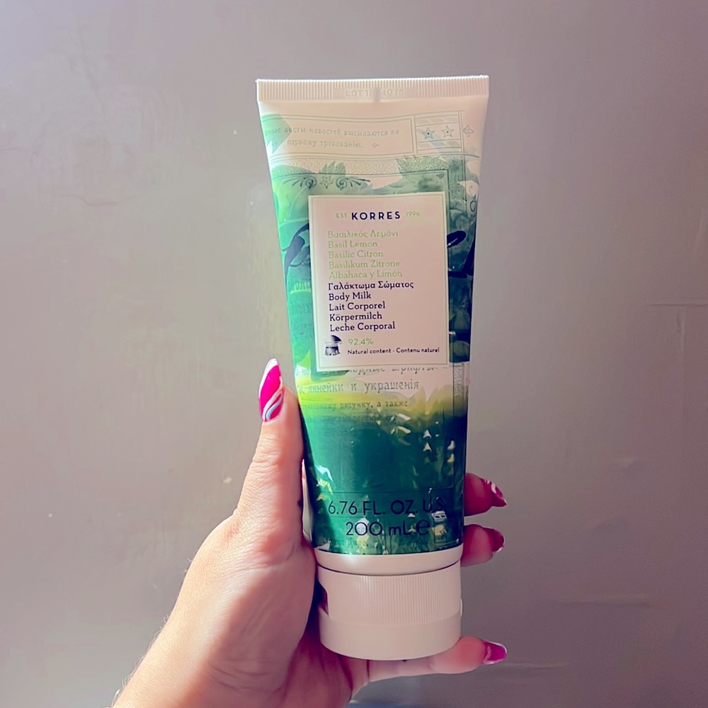 Korres Basil Lemon Body Milk Lotion Full Size
